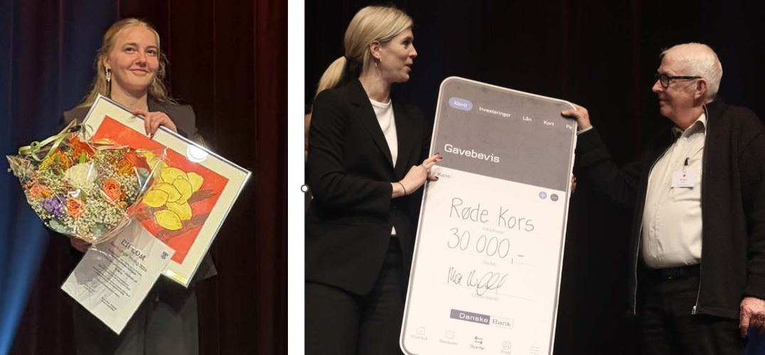 Annika Hedelund Nielsen og Anders Koldby modtager priser