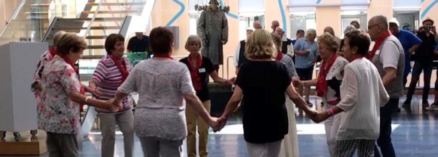 Folkedansere fra Brandenburg an der Havel på besøg i Ballerup.