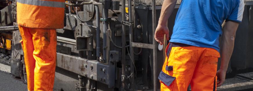 Ny asfalt i krydset Harrestrupvej/Ballerup Boulevard