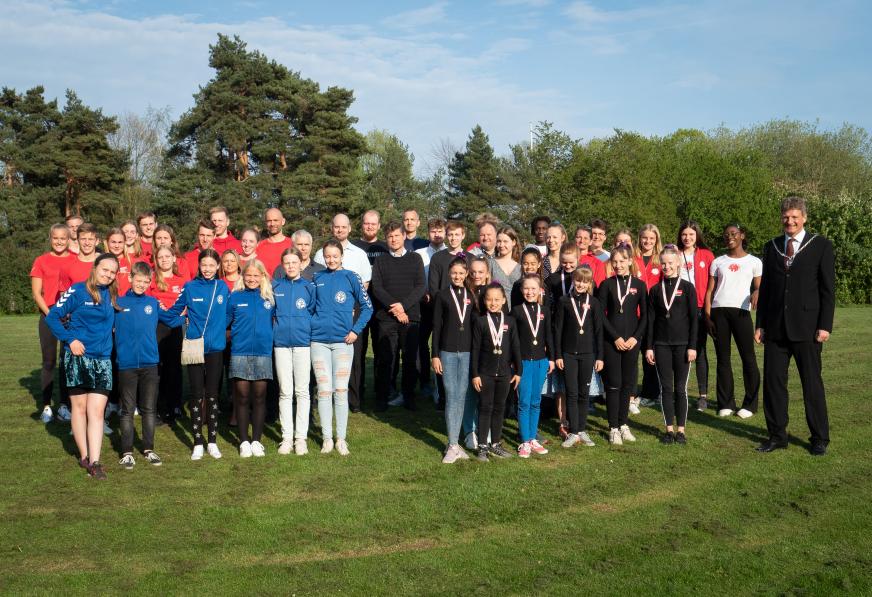 Reception for danmarksmestre fra idrætsforeninger i Ballerup Kommune