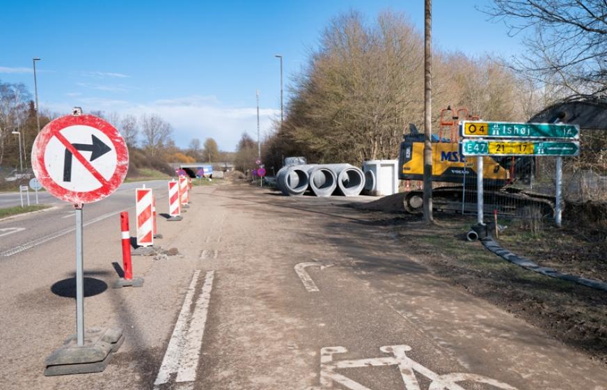Tilkørselsrampen til Motorring 4 ved Sydbuen spærres